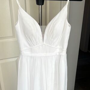 Azazie Rayna Chiffon Bridesmaid Dress - Custom Size - Worn Once